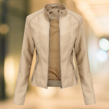 Women's Faux Leather Jacket — View 6