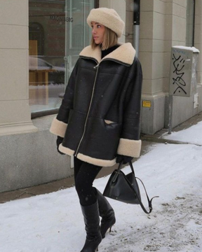 Women's Leather Look Jacket — View 1