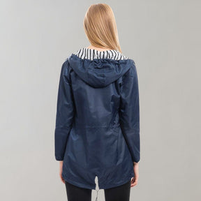 Women's Hooded Longline Rain Jacket — View 3