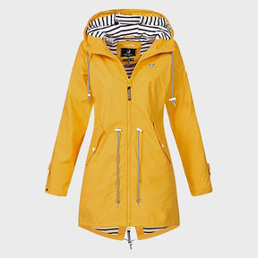 Women's Hooded Longline Rain Jacket — View 5