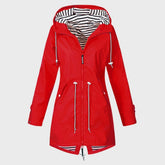 Women's Hooded Longline Rain Jacket — View 4