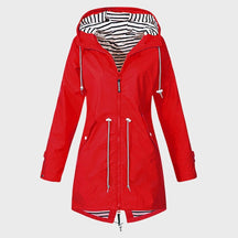 Women's Hooded Longline Rain Jacket — View 4