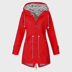 Women's Hooded Longline Rain Jacket — View 4