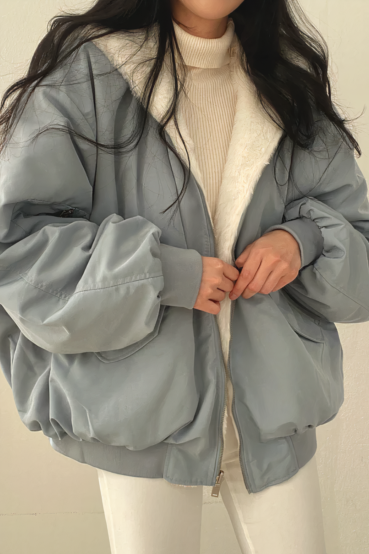 Women's Cashmere Hooded Sweater — View 6