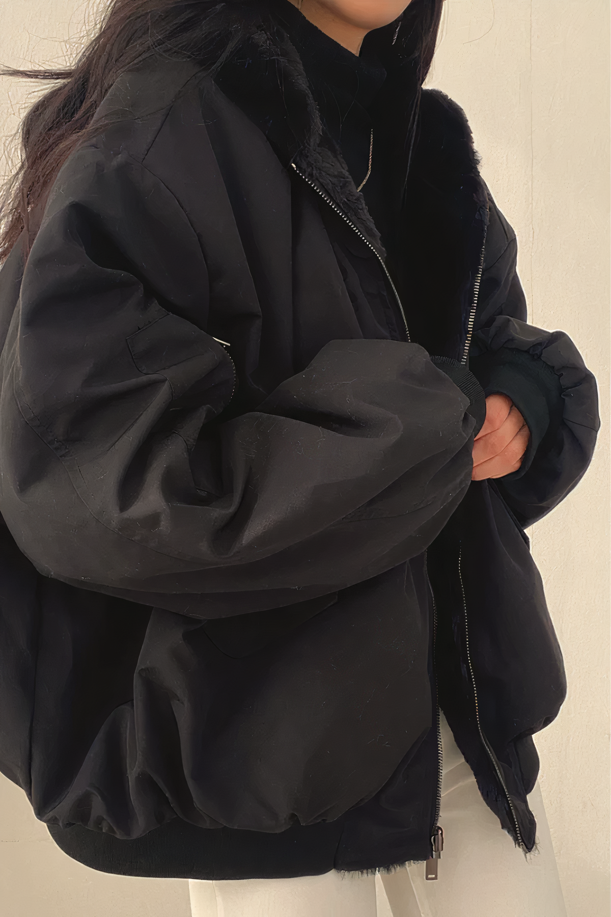 Women's Cashmere Hooded Sweater — View 5