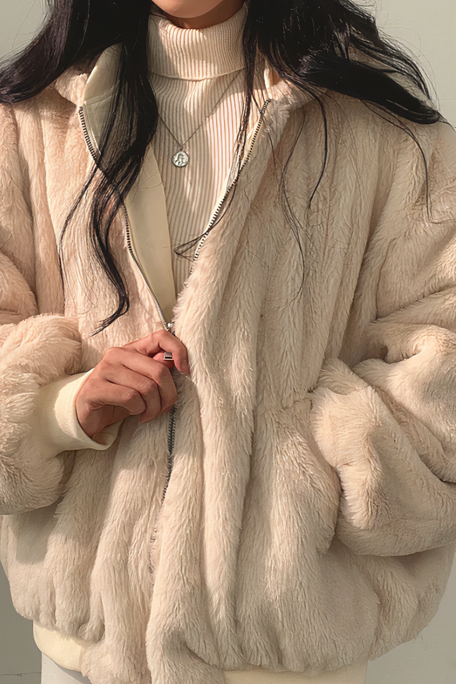 Women's Cashmere Hooded Sweater — View 1