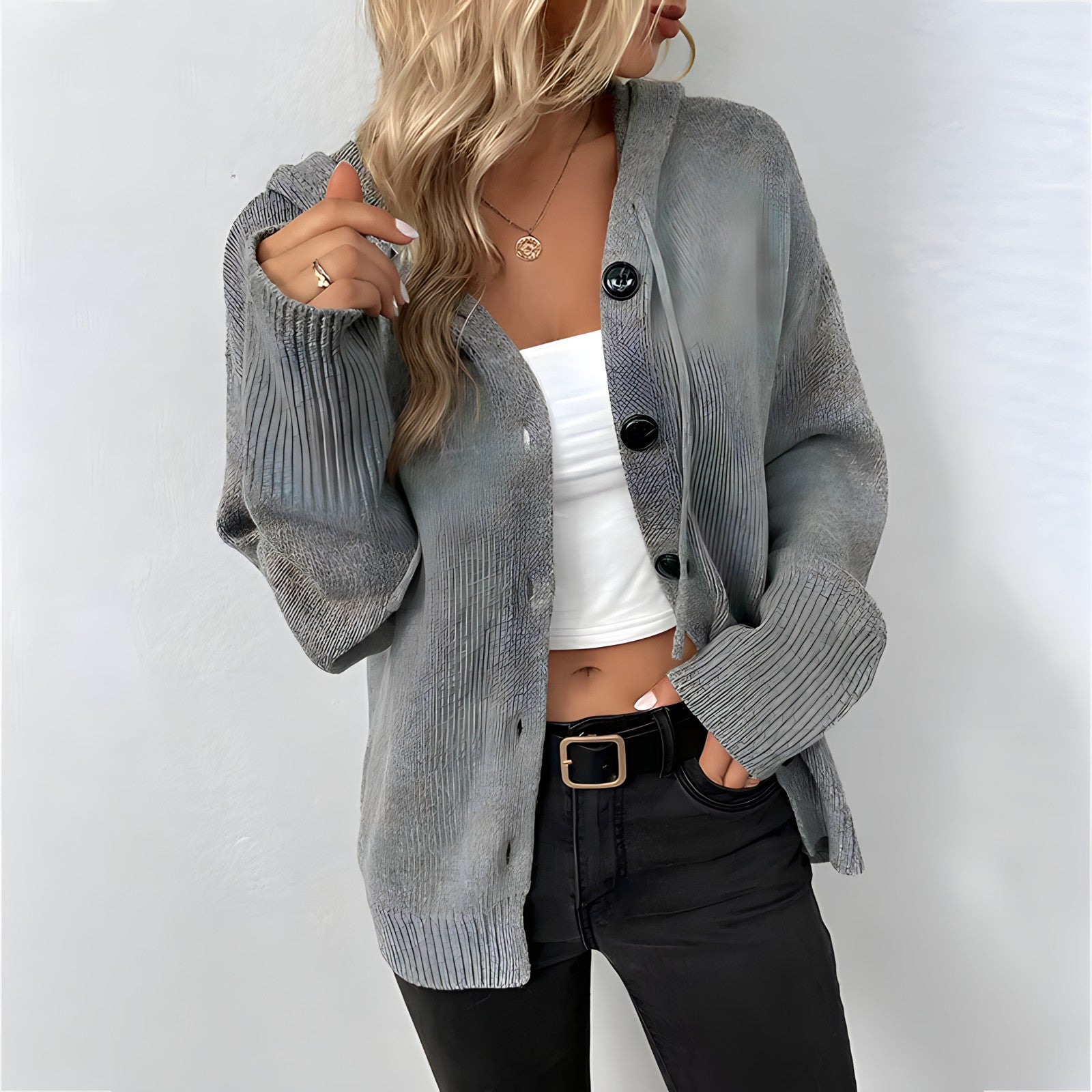 Women's Hooded Cardigan — View 4