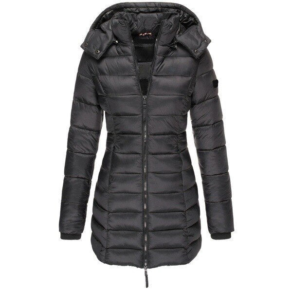 Women's Wool Blend Midi Longline Coat — View 1