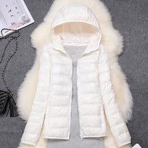 Women's Hooded Puffer Coat — View 6