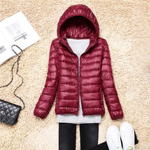 Women's Hooded Puffer Coat — View 5