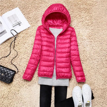 Women's Hooded Puffer Coat — View 1