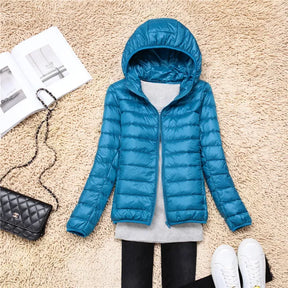 Women's Hooded Puffer Coat — View 13