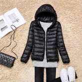 Women's Hooded Puffer Coat — View 16