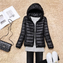 Women's Hooded Puffer Coat — View 16