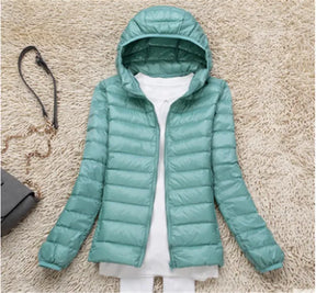 Women's Hooded Puffer Coat — View 12