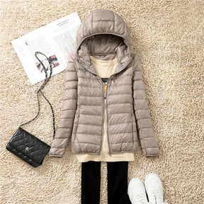 Women's Hooded Puffer Coat — View 11
