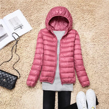 Women's Hooded Puffer Coat — View 9