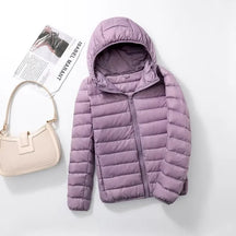 Women's Hooded Puffer Coat — View 8