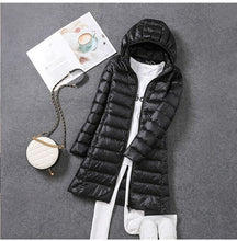 Women's Longline Puffer Coat — View 3