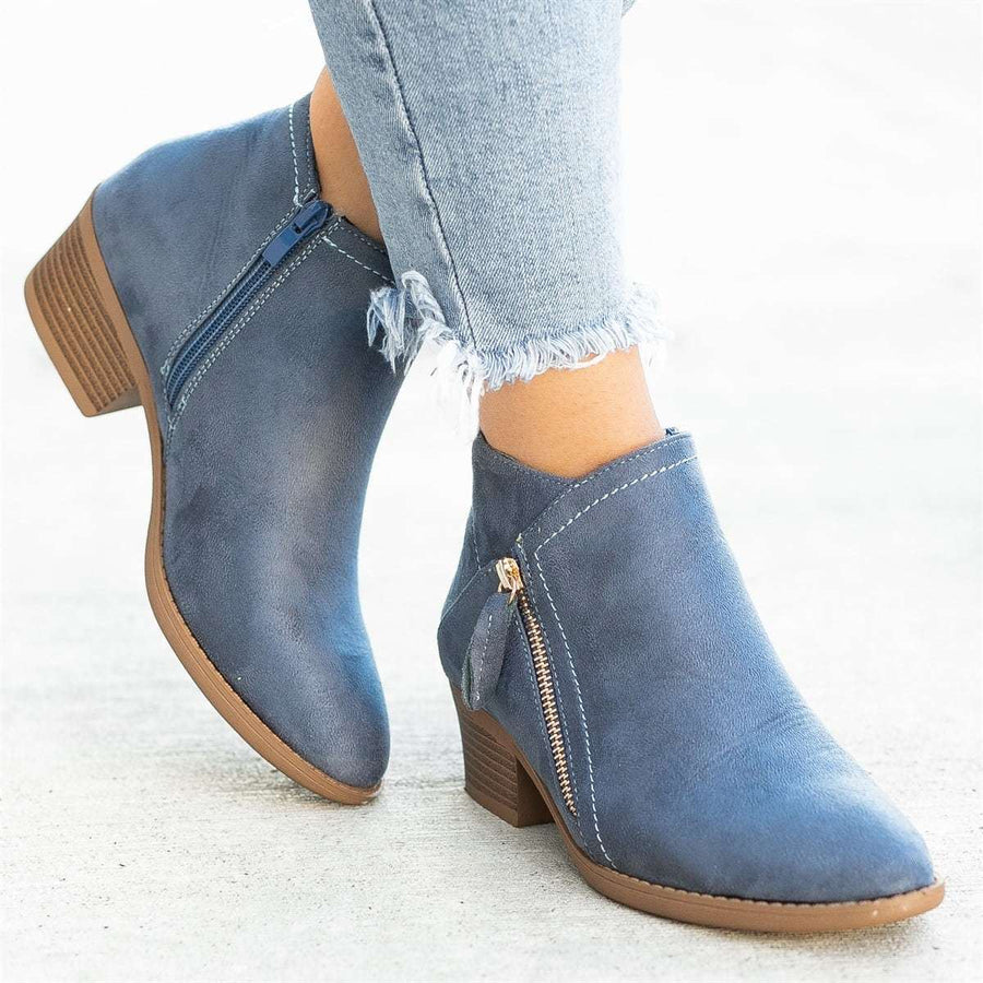 Women's Leather Look Boots — View 1