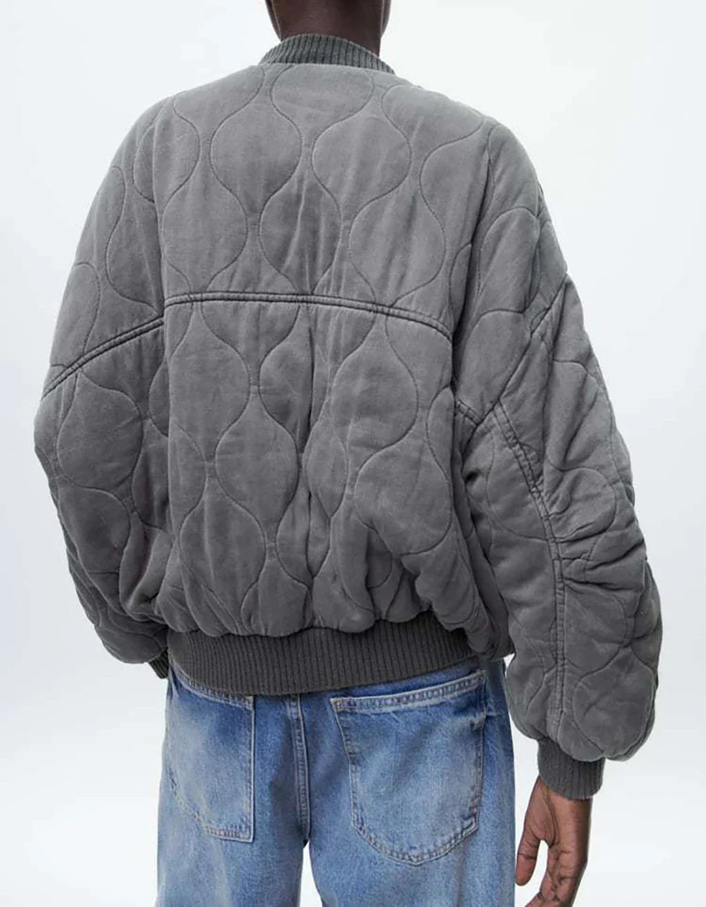 Women's Relaxed Fit Bomber Jacket — View 4