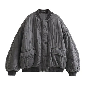 Women's Relaxed Fit Bomber Jacket — View 7