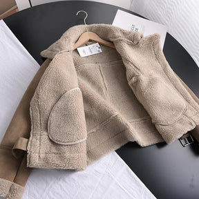 Women's Ribbed Leather Look Jacket — View 5