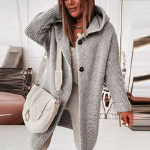 Women's Hooded Longline Cardigan — View 11