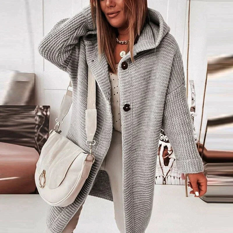 Women's Hooded Longline Cardigan — View 11