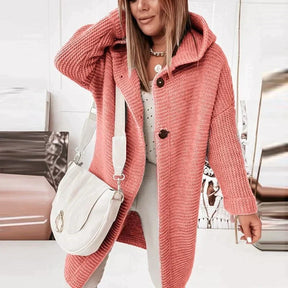 Women's Hooded Longline Cardigan — View 1