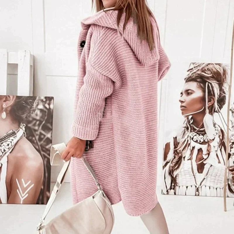 Women's Hooded Longline Cardigan — View 3