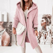 Women's Hooded Longline Cardigan — View 7