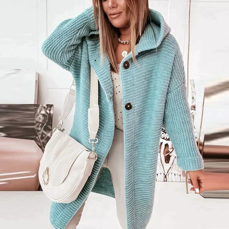 Women's Hooded Longline Cardigan — View 9