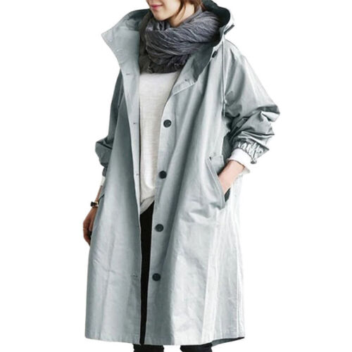 Women's Hooded Longline Trench Coat — View 6