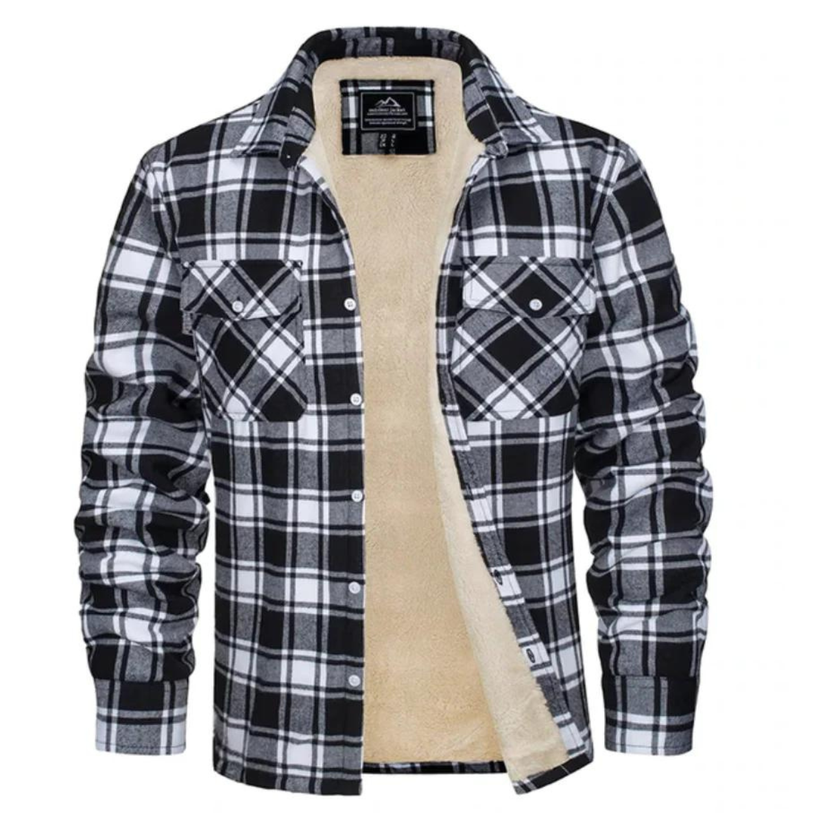 Women's Relaxed Fit Plaid Hooded Jacket — View 2
