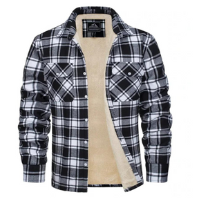 Women's Relaxed Fit Plaid Hooded Jacket — View 2