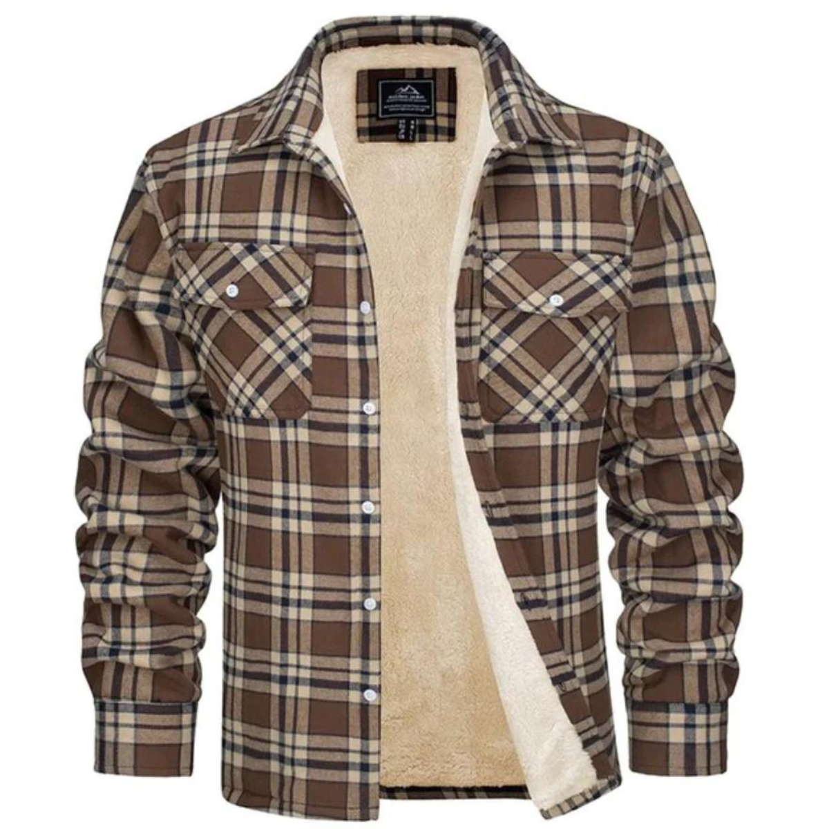Women's Relaxed Fit Plaid Hooded Jacket — View 3
