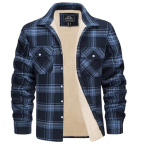 Women's Relaxed Fit Plaid Hooded Jacket — View 5