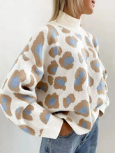 Women's Printed Turtleneck Sweater — View 4