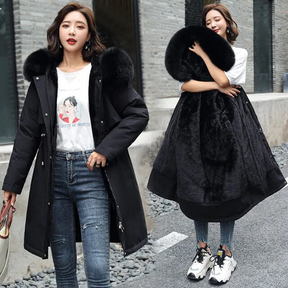 Women's Hooded Longline Coat — View 2