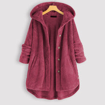 Women's Hooded Reversible Fleece Jacket — View 5