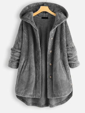 Women's Hooded Reversible Fleece Jacket — View 4