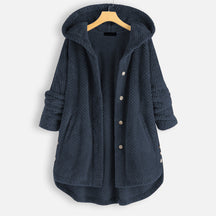 Women's Hooded Reversible Fleece Jacket — View 7