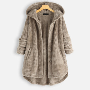 Women's Hooded Reversible Fleece Jacket — View 6