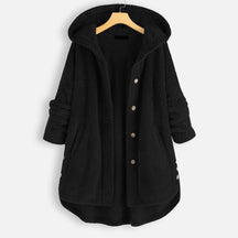 Women's Hooded Reversible Fleece Jacket — View 8