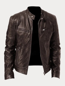 Women's Moto-Style Jacket | Nicole in Red - Juana Fashion