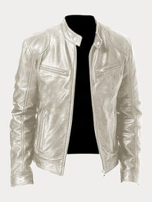 Women's Moto-Style Jacket | Nicole in Red - Juana Fashion