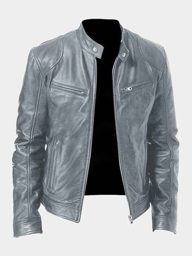 Women's Moto-Style Jacket | Nicole in Red - Juana Fashion