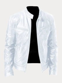 Women's Moto-Style Jacket | Nicole in Red - Juana Fashion
