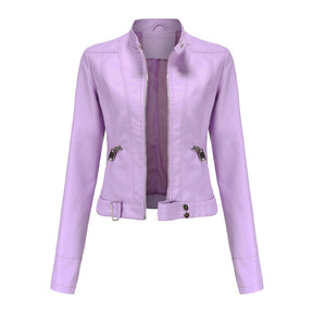 Women's Leather Look Jacket — View 4